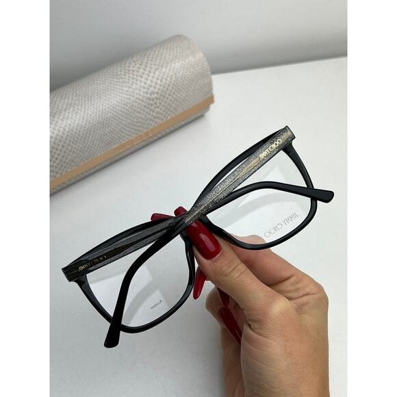 NEW Jimmy Choo JC362 Oversized Black Eyeglasses Frames - Picture 3 of 7